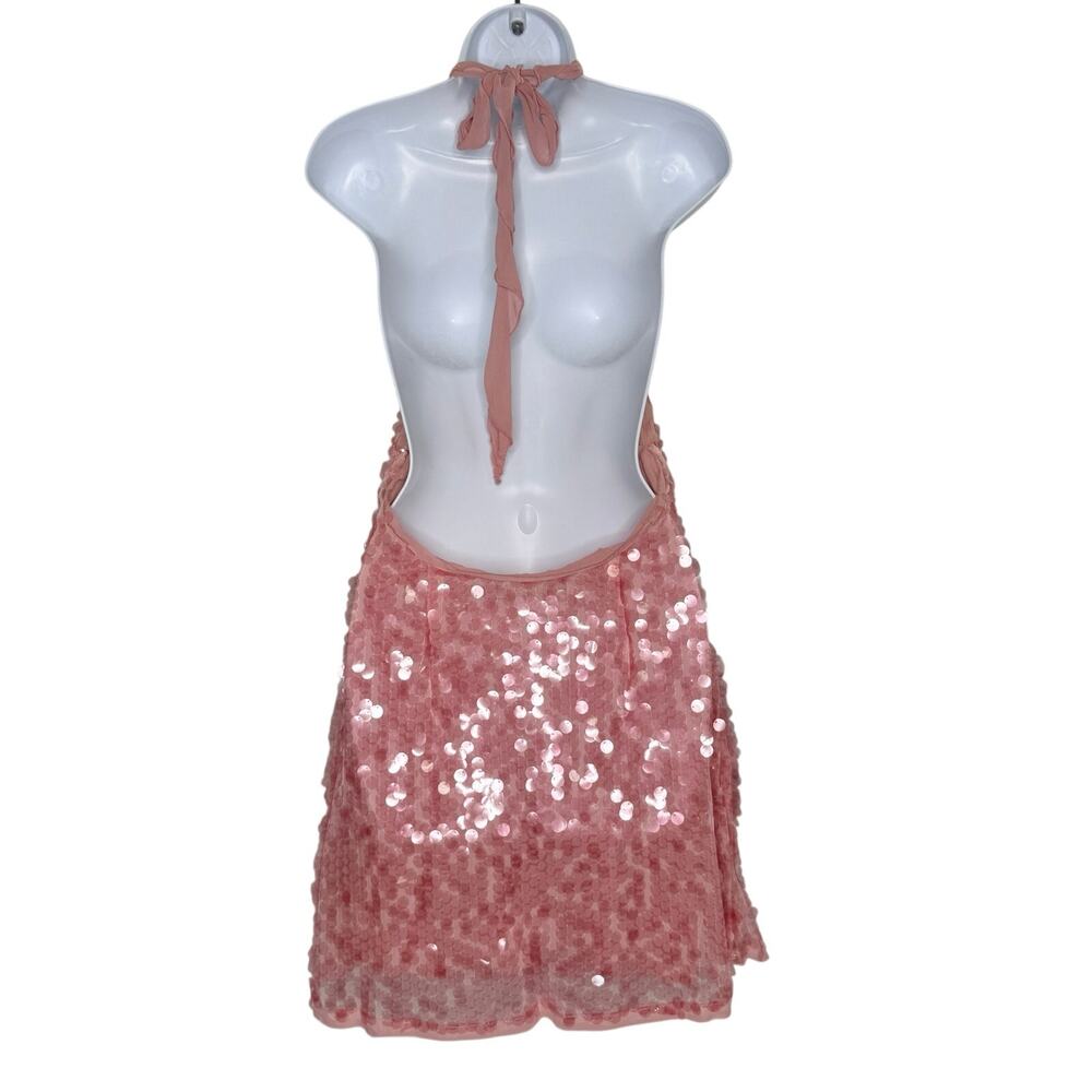 Zara Pink Sequin Mini Dress - Picture 2 of 11